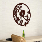 Two Birds on Tree Branch Premium Quality Wooden Wall Hanging