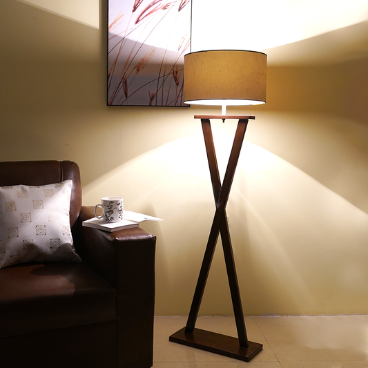 Beautiful Wooden Floor Lamp