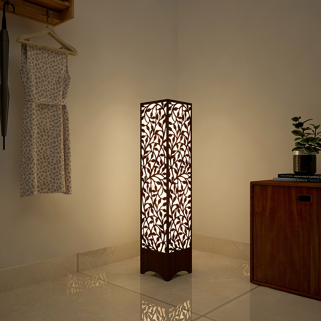 Beautiful Wooden Floor Lamp