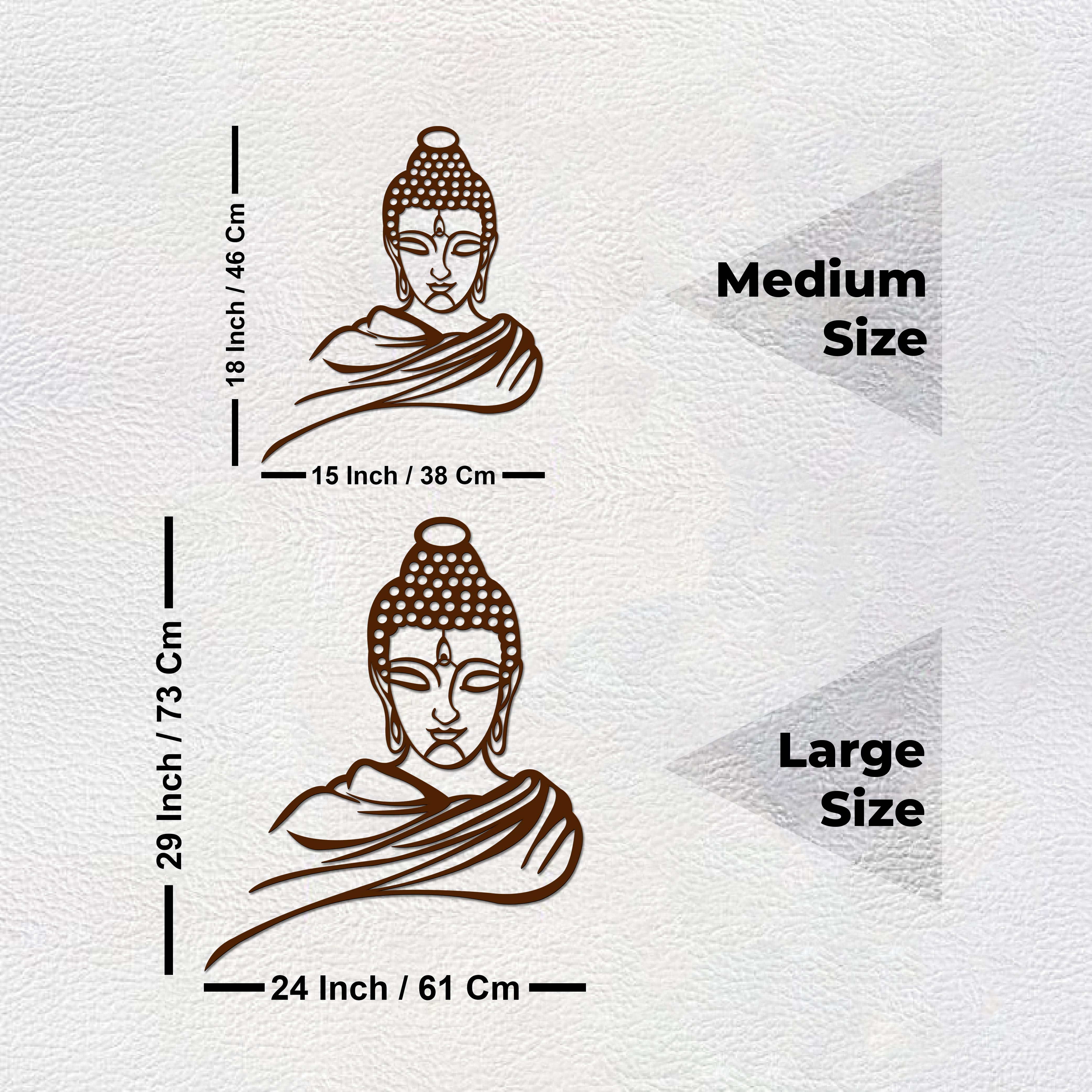 Premium Quality Wooden Wall Hanging of Lord Buddha