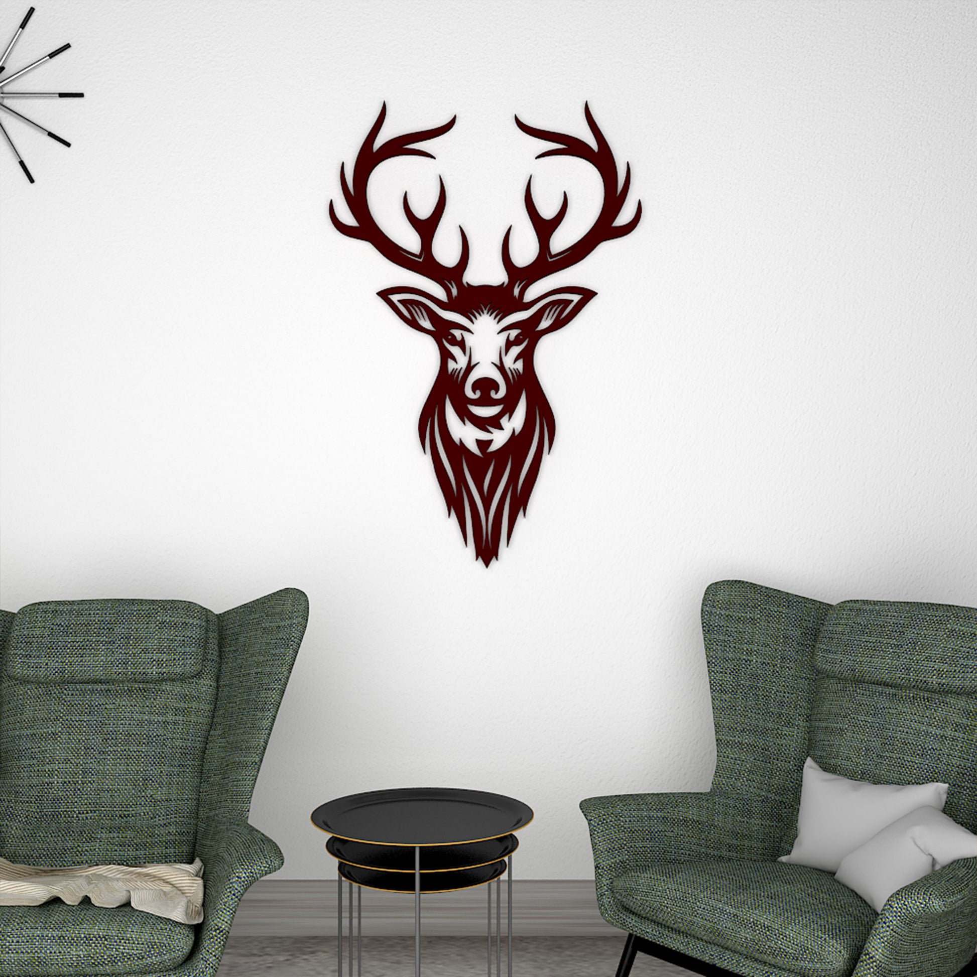 Beautiful Deer Head Premium Quality Wooden Wall Hanging