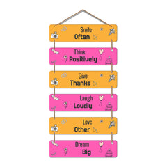 Smile Often Motivational Wall Hanging