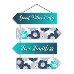 Modern Floral Quote Wall Hanging