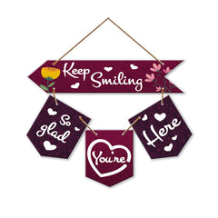 Keep Smiling Wall Hanging