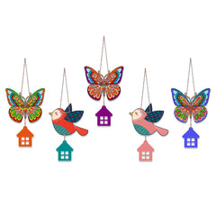 Multicolored Birds Wall Hanging