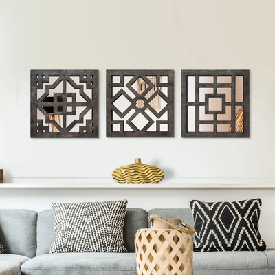  wooden-geometric-mirror-set-3-piece-square-wall-decor
