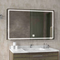 Wide Storage Mirror Cabinet with Built-in Lighting