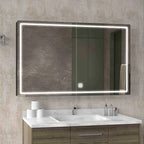 Wide Storage Mirror Cabinet with Built-in Lighting