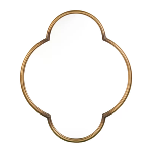 Beautiful Golden Framed Metal Finish Wall Mirror