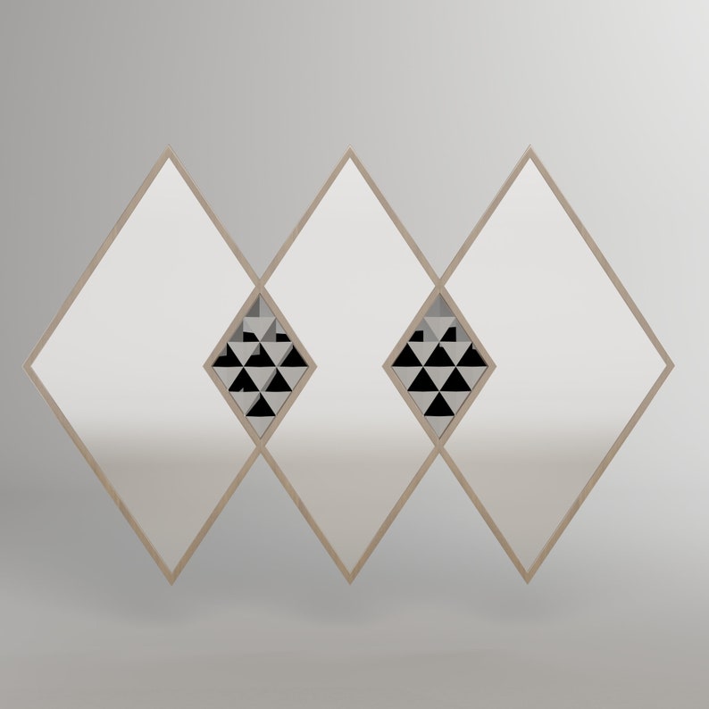 Geometrical Designer Wall Mounted Vanity Mirror