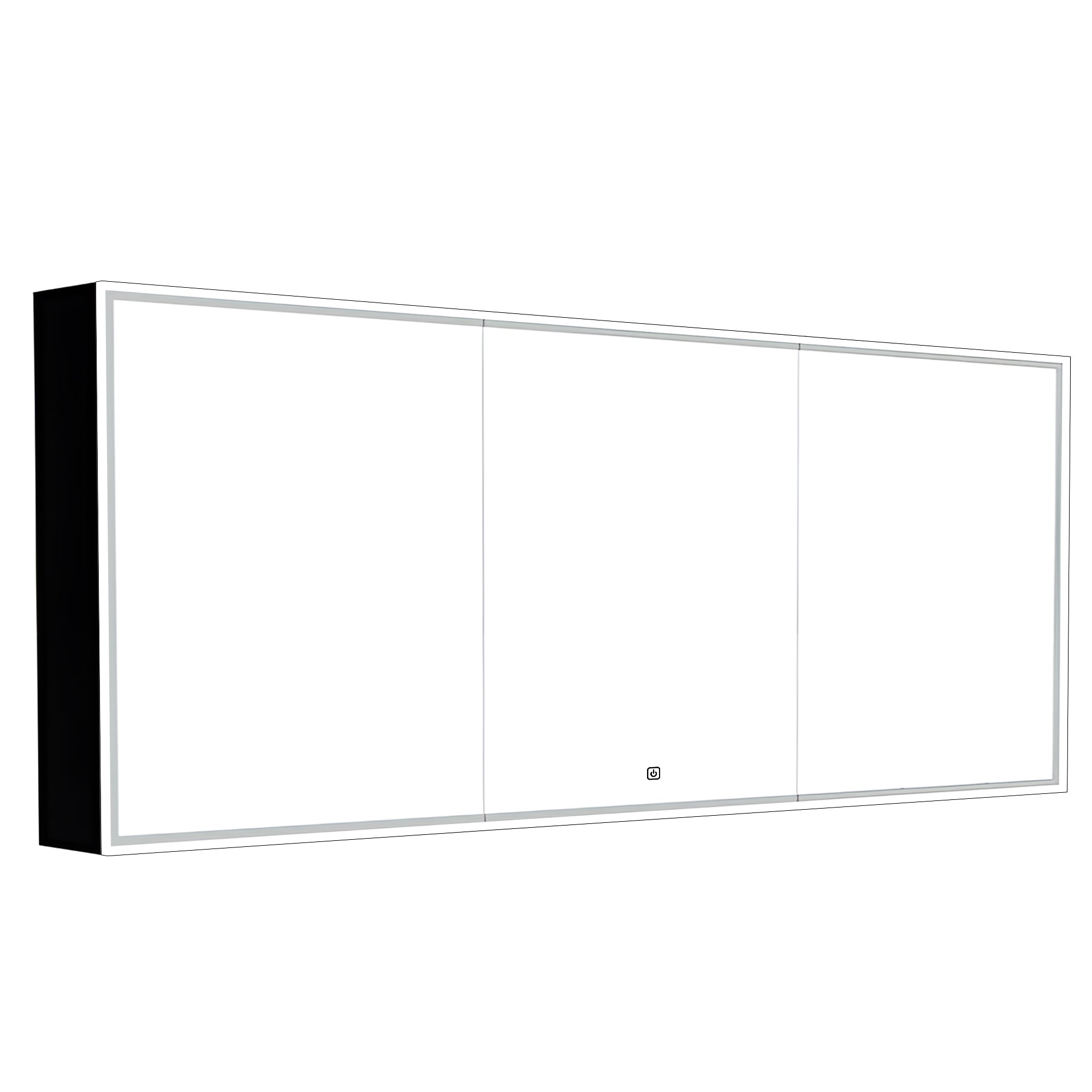 Premium Double Sink Bathroom Mirror with Edge LED Lighting