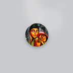 Lord Radha Krishna Ceramic Hanging Wall Plate Painting