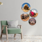 Rajasthani Famous Places Art Wall Plates Set of 4