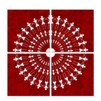 Warli Art Painting Wall Hanging, Set of 4