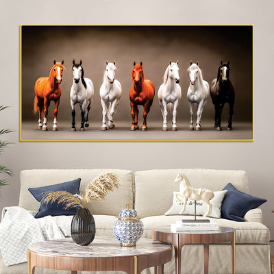 A Group of Diverse Horses Canvas Wall Painting