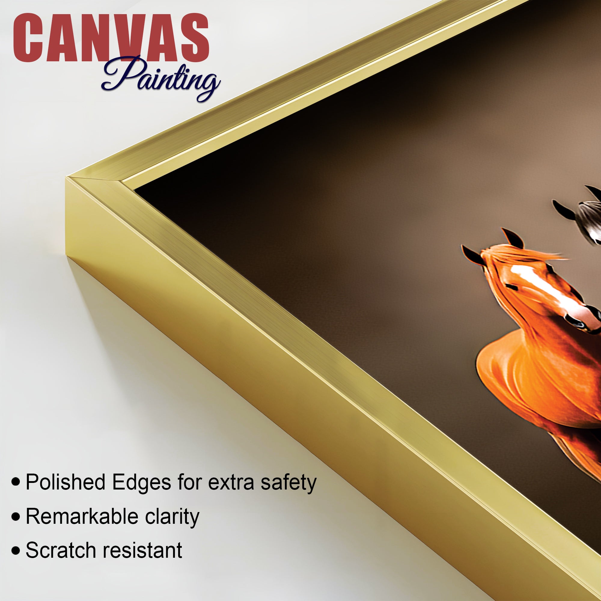 A Group of Diverse Horses Canvas Wall Painting