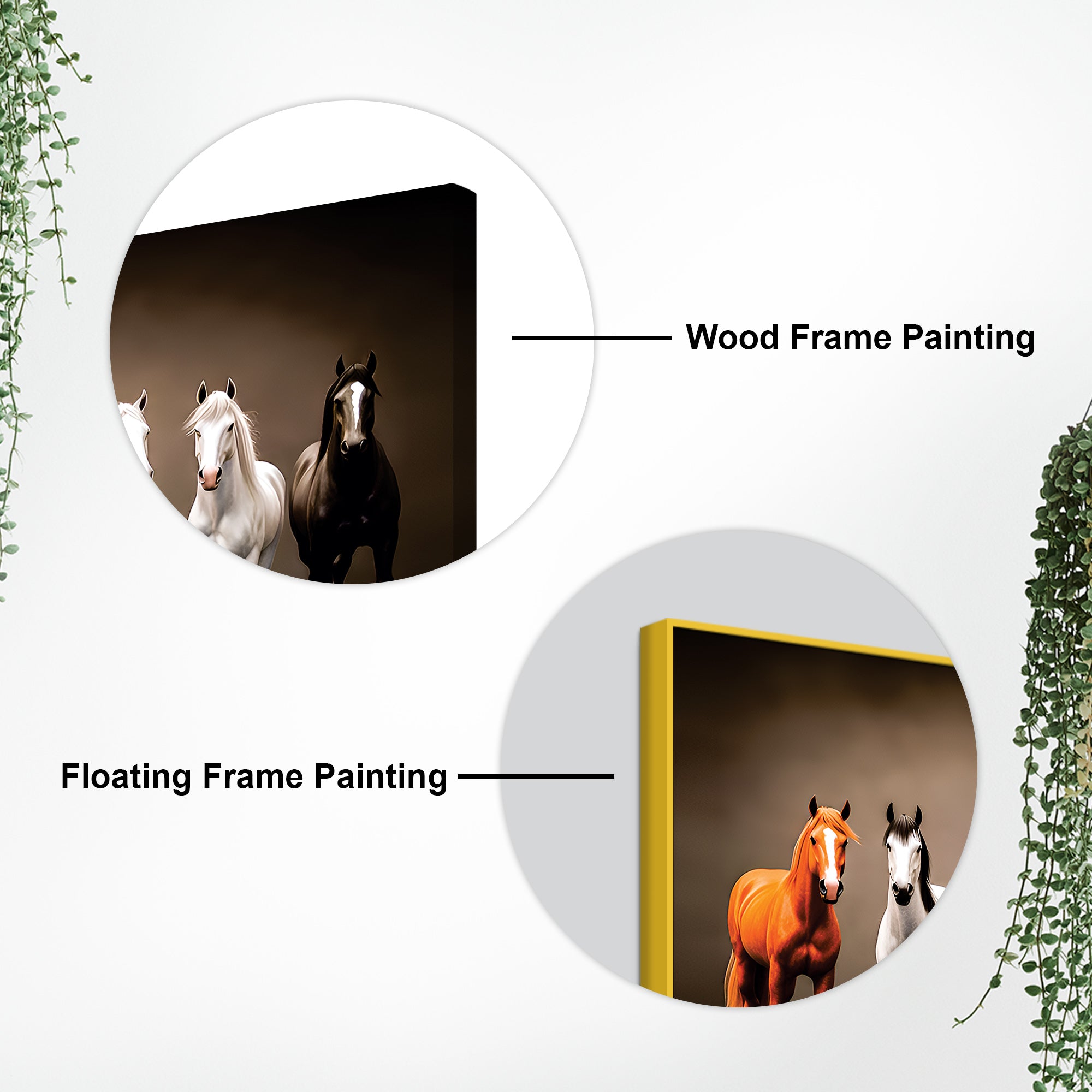 A Group of Diverse Horses Canvas Wall Painting