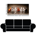 A Group of Diverse Horses Canvas Wall Painting
