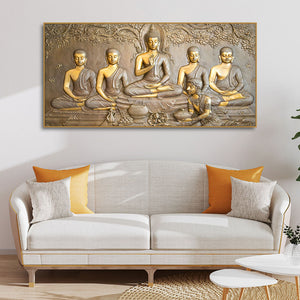 buddha wall painting for living room