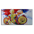 Abstract Art Folk Dance Wall Painting