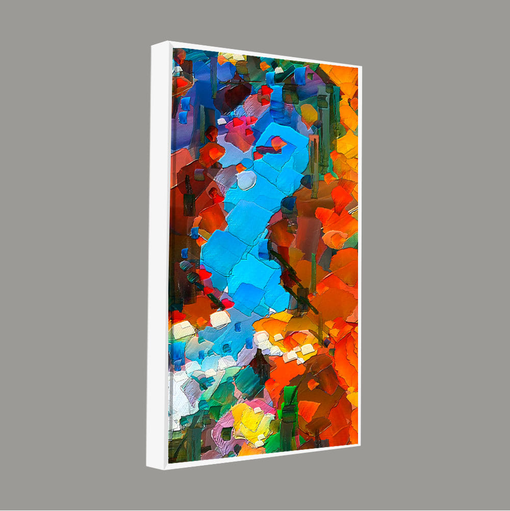 Abstract Acrylic Colorful Textured Canvas Wall Painting