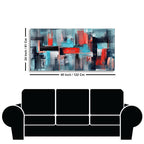 Abstract Art Colorful Strokes Canvas Wall Painting