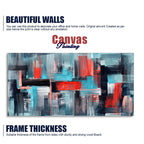 Abstract Art Colorful Strokes Canvas Wall Painting