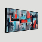 Abstract Art Colorful Strokes Canvas Wall Painting
