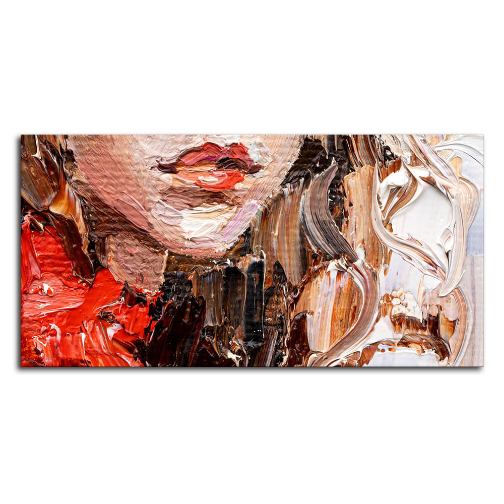 Abstract art of Beautiful Girl Face Canvas Wall Painting