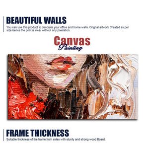 Abstract art of Beautiful Girl Face Canvas Wall Painting