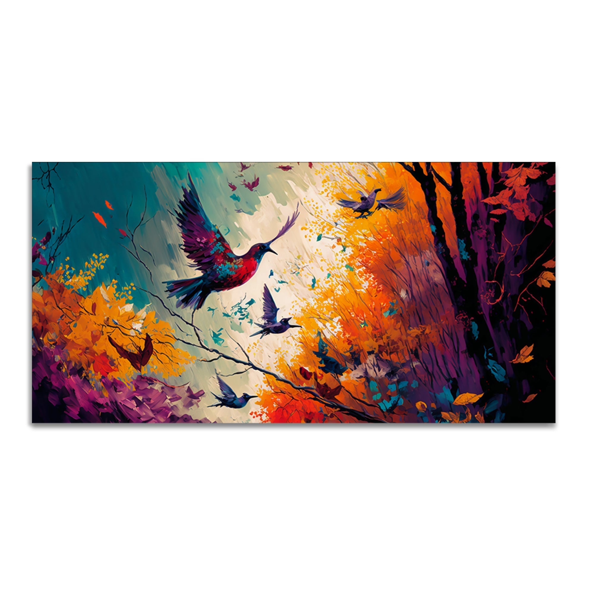 Birds and trees artwork
