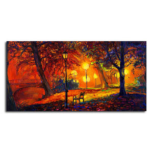 Abstract Art scenery of Park Wall Painting