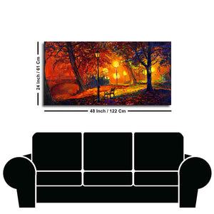 Abstract Art scenery of Park Wall Painting