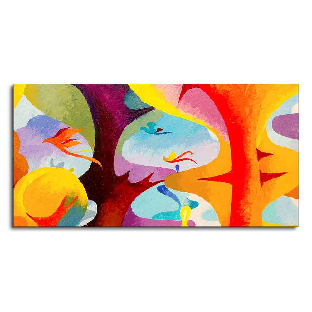 Abstract Bird Flying Premium Canvas Wall Painting