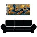 Abstract Birds Canvas Wall Painting for Home Interiors