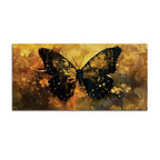 Abstract Black Butterfly Canvas Wall Painting for Home & Office