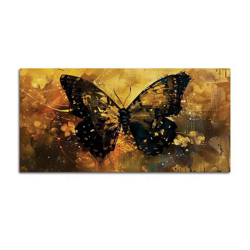 Abstract Black Butterfly Canvas Wall Painting for Home & Office