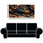 Abstract Canvas Wall Art Deer Painting