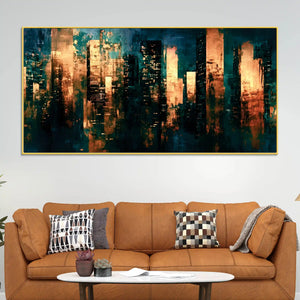abstract-cityscape-canvas-wall-art-painting-for-living-room