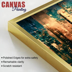 Abstract Cityscape Canvas Wall Art Painting for Living Room