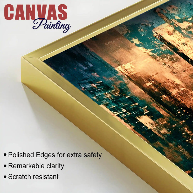 Abstract Cityscape Canvas Wall Art Painting for Living Room