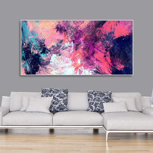 Abstract Color Dynamic Texture Background Premium Canvas Wall Painting