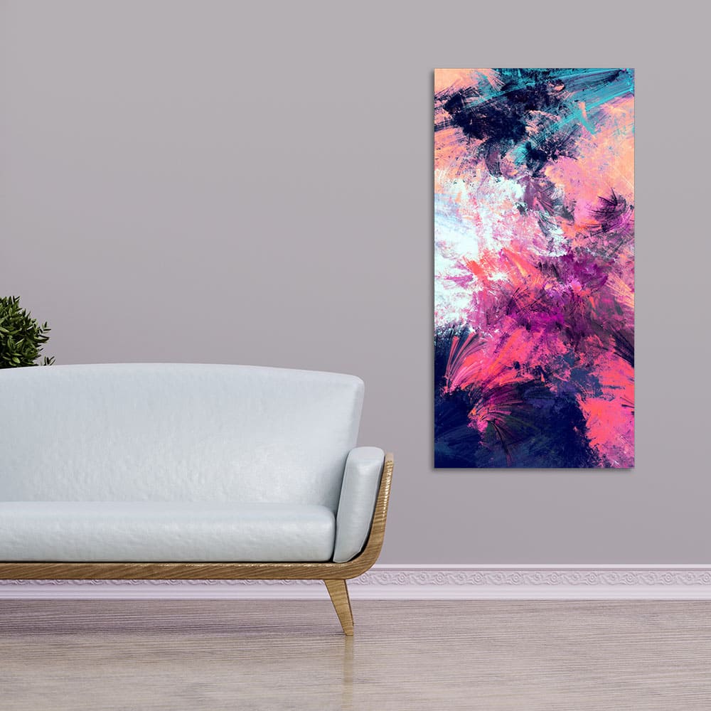 Abstract Colorful Dynamic Texture Background Premium Canvas Wall Painting