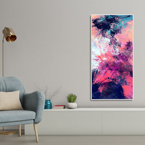 Abstract Colorful Dynamic Texture Background Premium Canvas Wall Painting