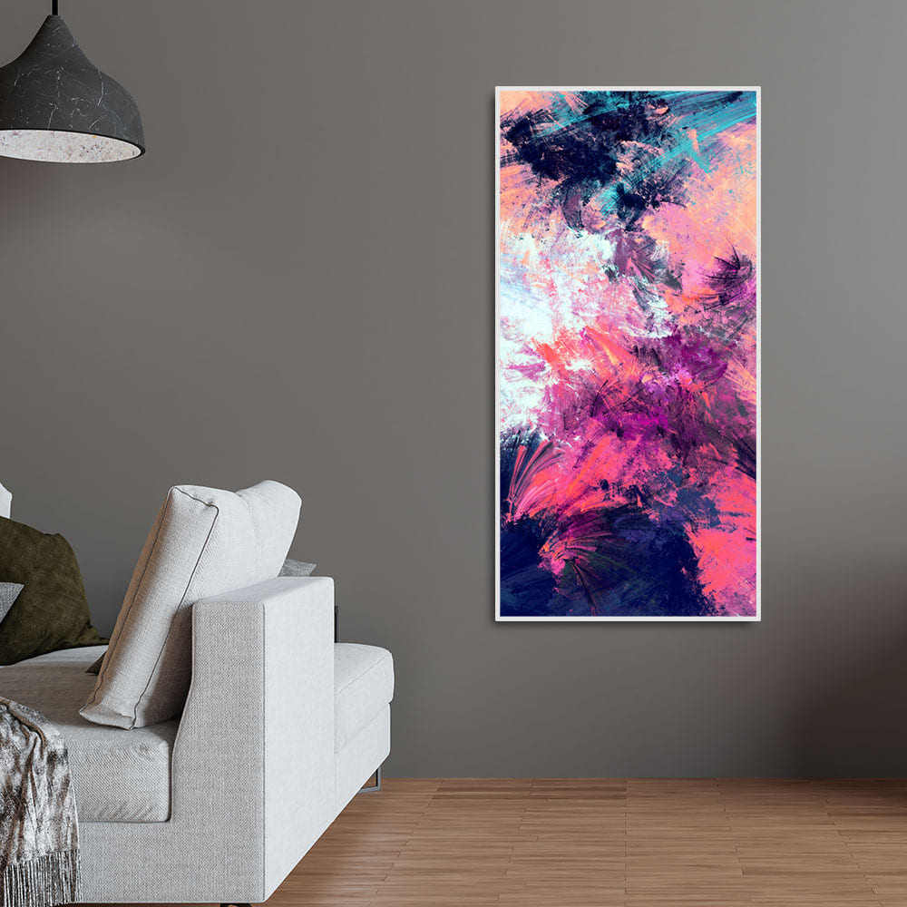 Abstract Colorful Dynamic Texture Background Premium Canvas Wall Painting