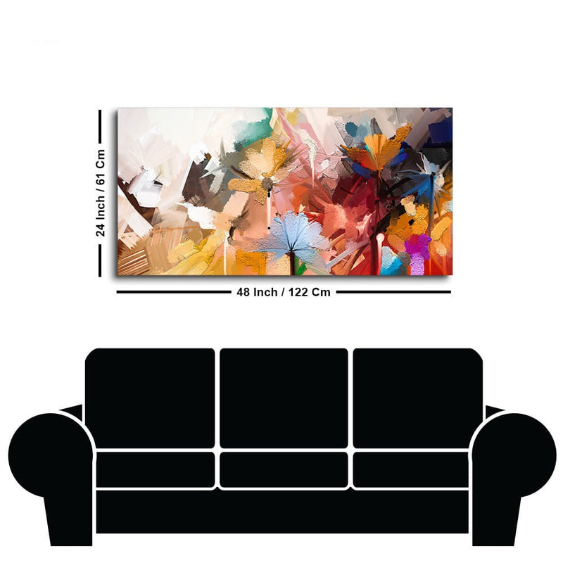 Abstract floral painting