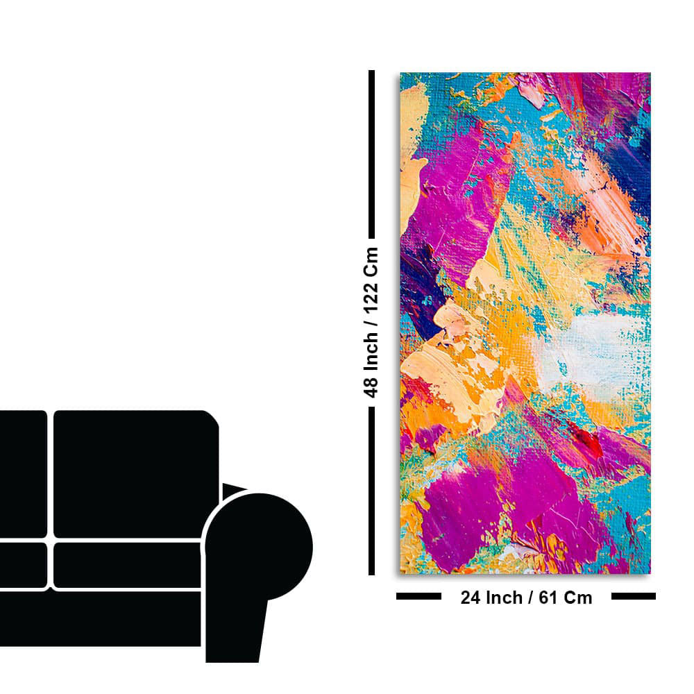 Abstract Colorful Modern Textured Art Premium Wall Painting