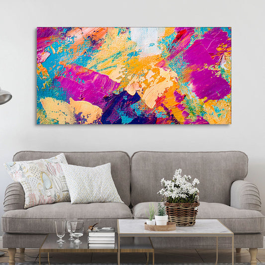 Abstract Colorful Modern Textured Art Wall Painting