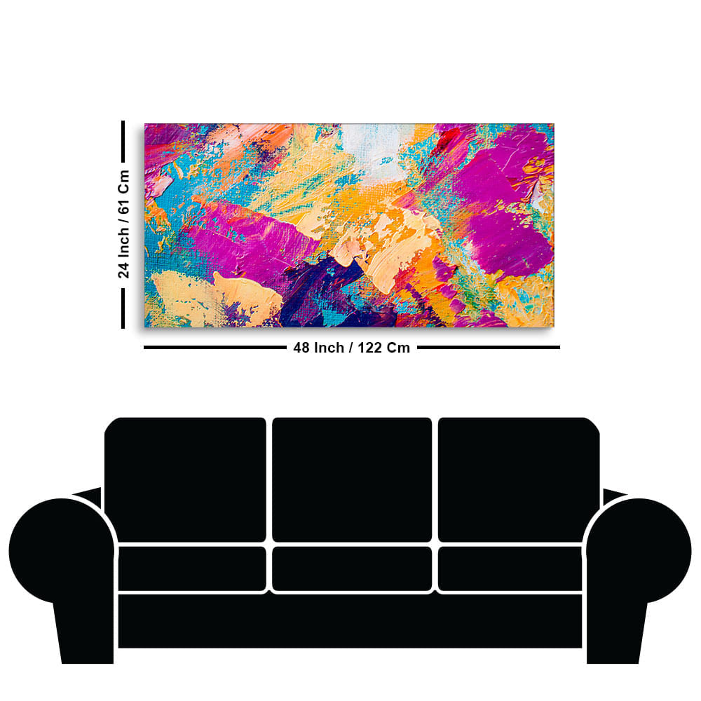 Abstract Colorful Modern Textured Art Wall Painting