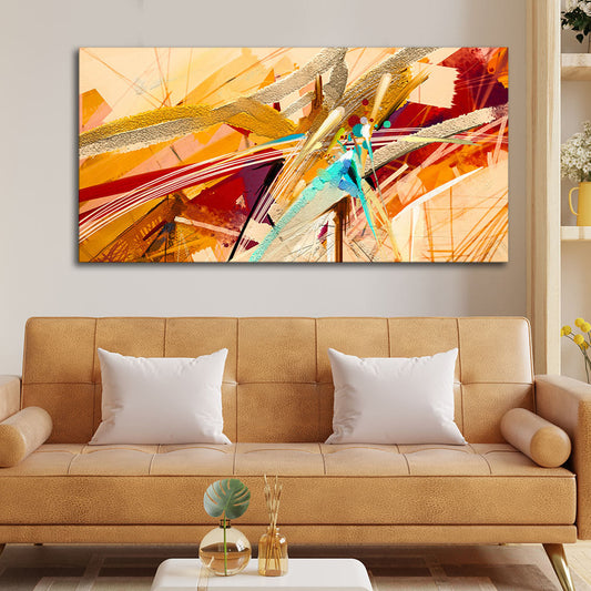 Abstract Colorful Oil Texture Canvas Wall Painting